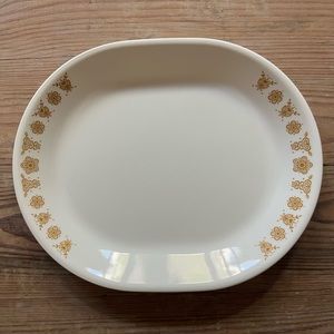 Vintage 1970s Corelle gold butterfly platter
